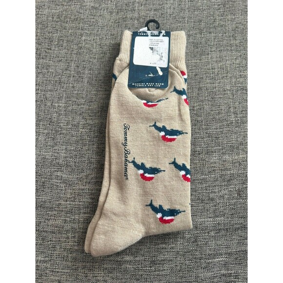 Tommy Bahama Dress Socks SANTA MARLINS Mens One Size Christmas New - Picture 2 of 2